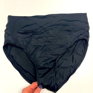 Lands End XL women’s bathing suit bottom in black, perfect condition